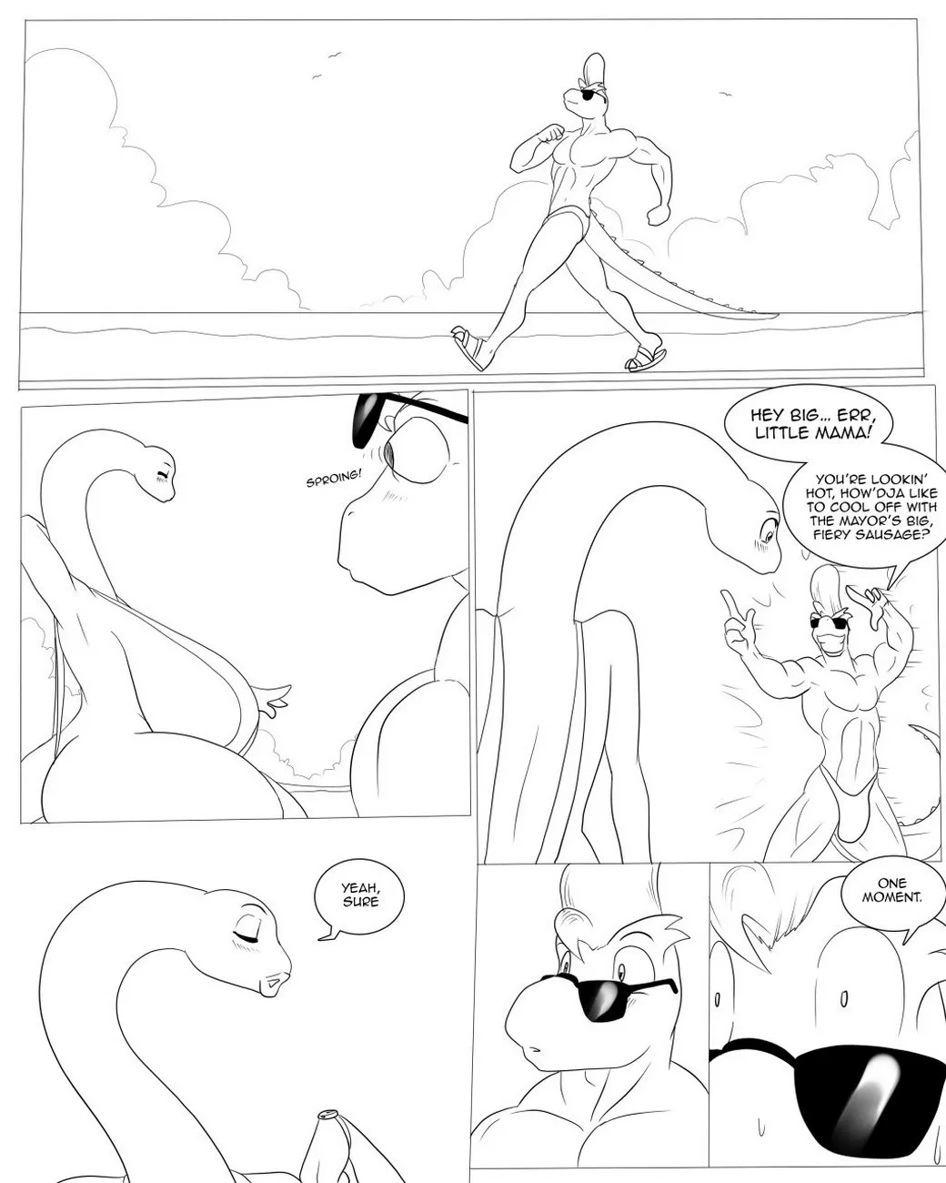 The Mayor's Beach Bomb porno comics