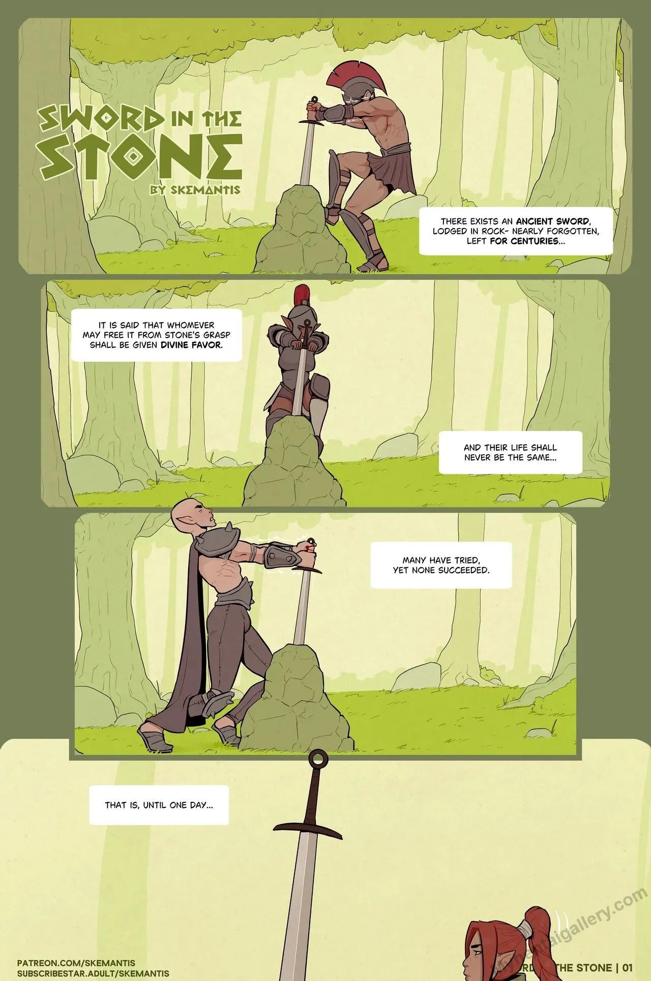 Sword In The Stone porno comics Cover