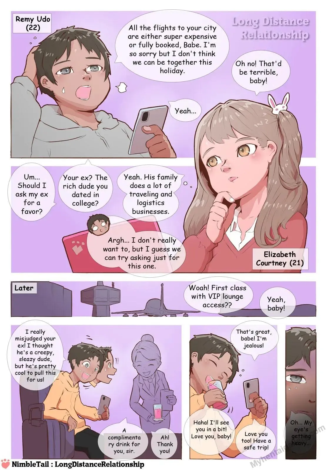Long Distance Relationship! porno comics Cover