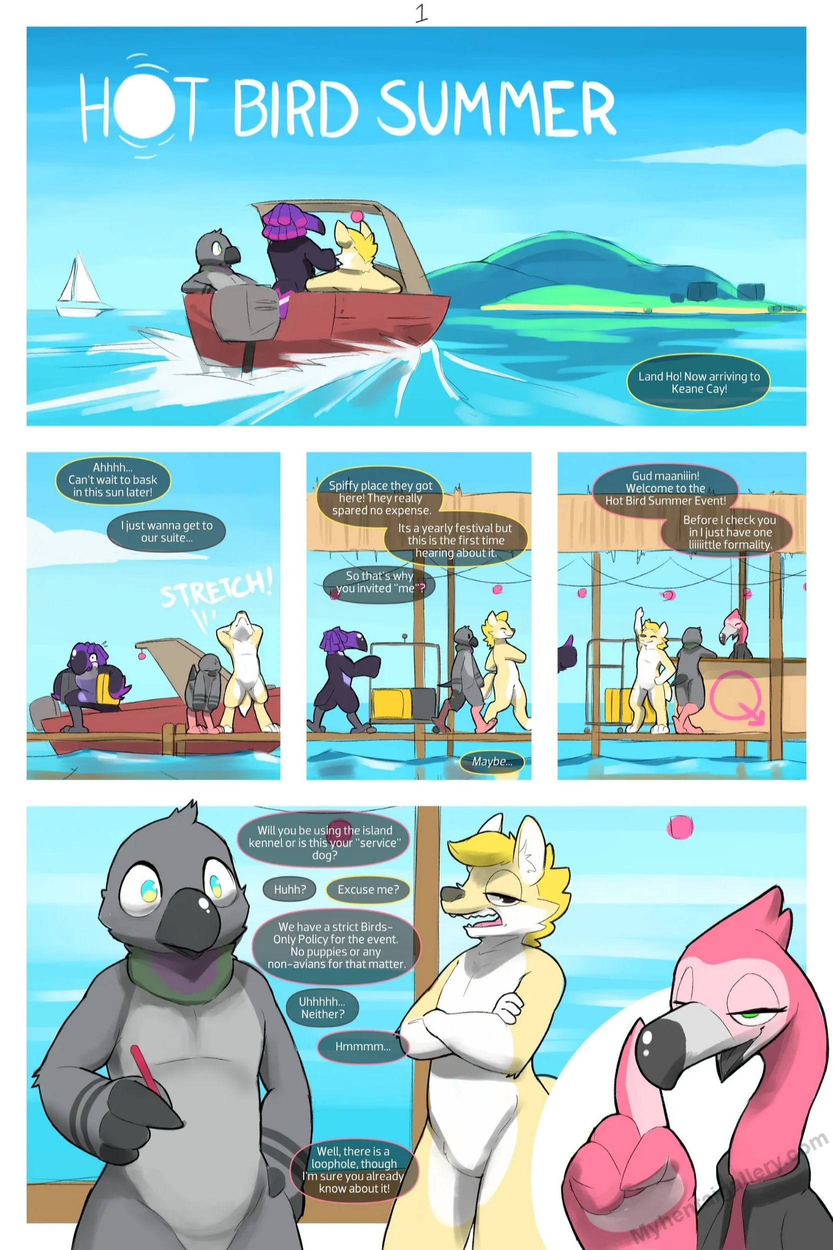 Hot Bird Summer porno comics