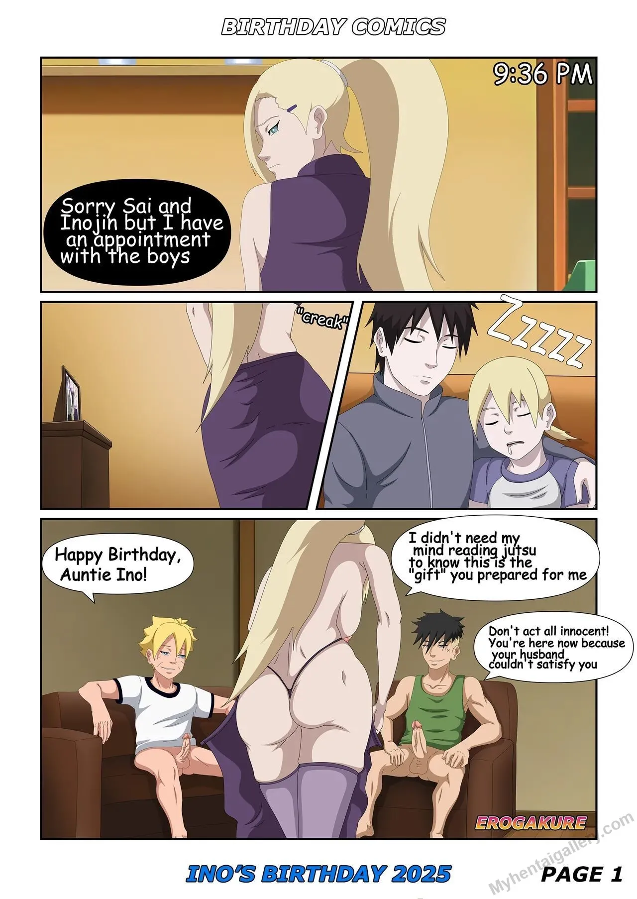 Ino's Birthday 2025 porno comics Cover