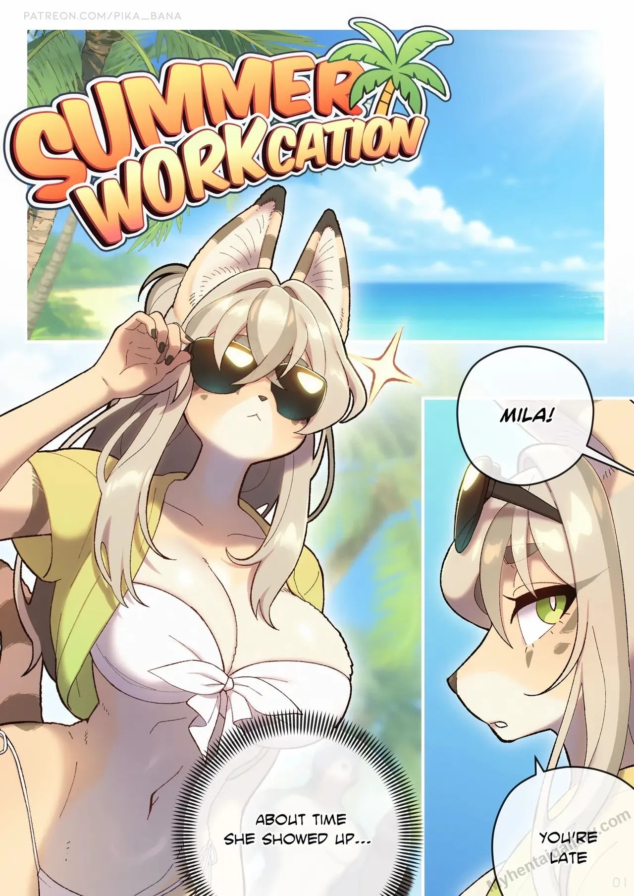 Summer Workcation porno comics Cover