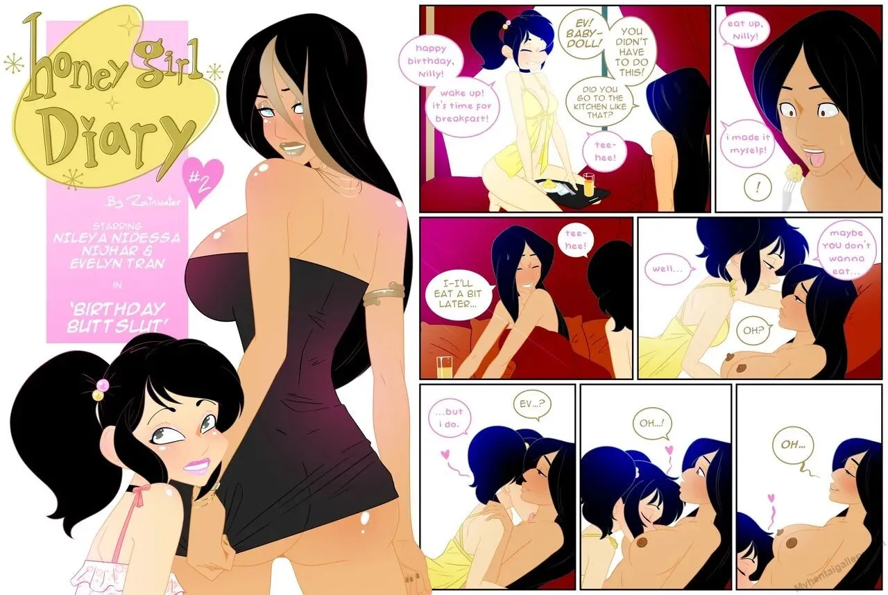 Honey Girl Diary 2 - Birthday Butt Slut porno comics Cover