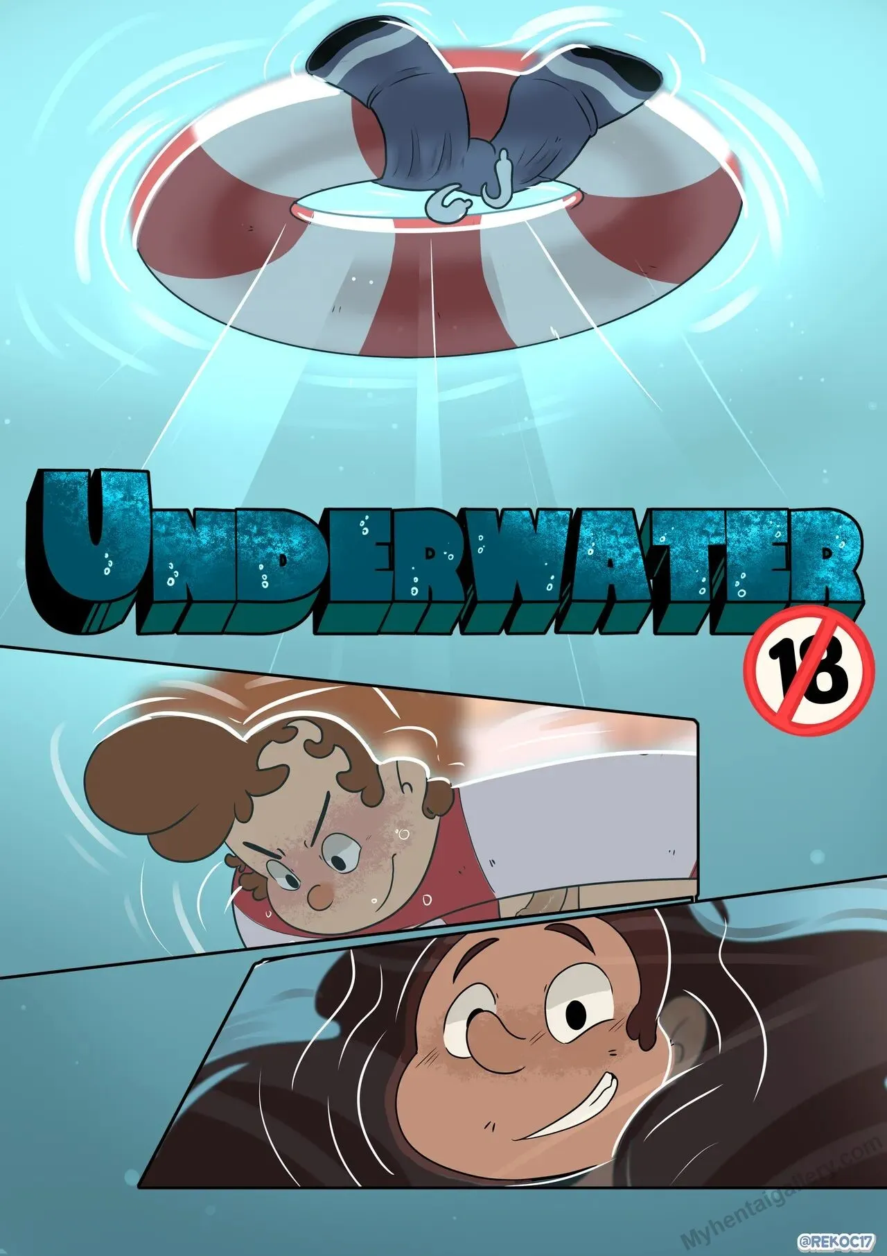 Underwater! porno comics Cover
