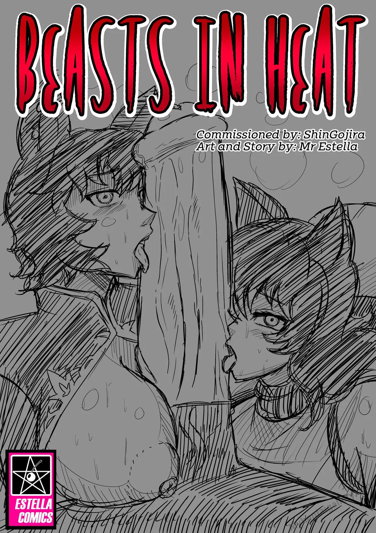Beasts In Heat porno comics Cover