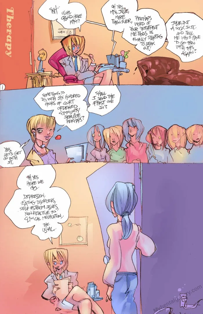 Therapy porno comics Cover