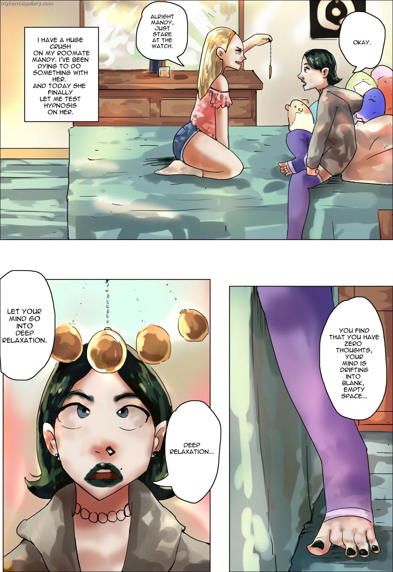 Roommates Hypnosis porno comics