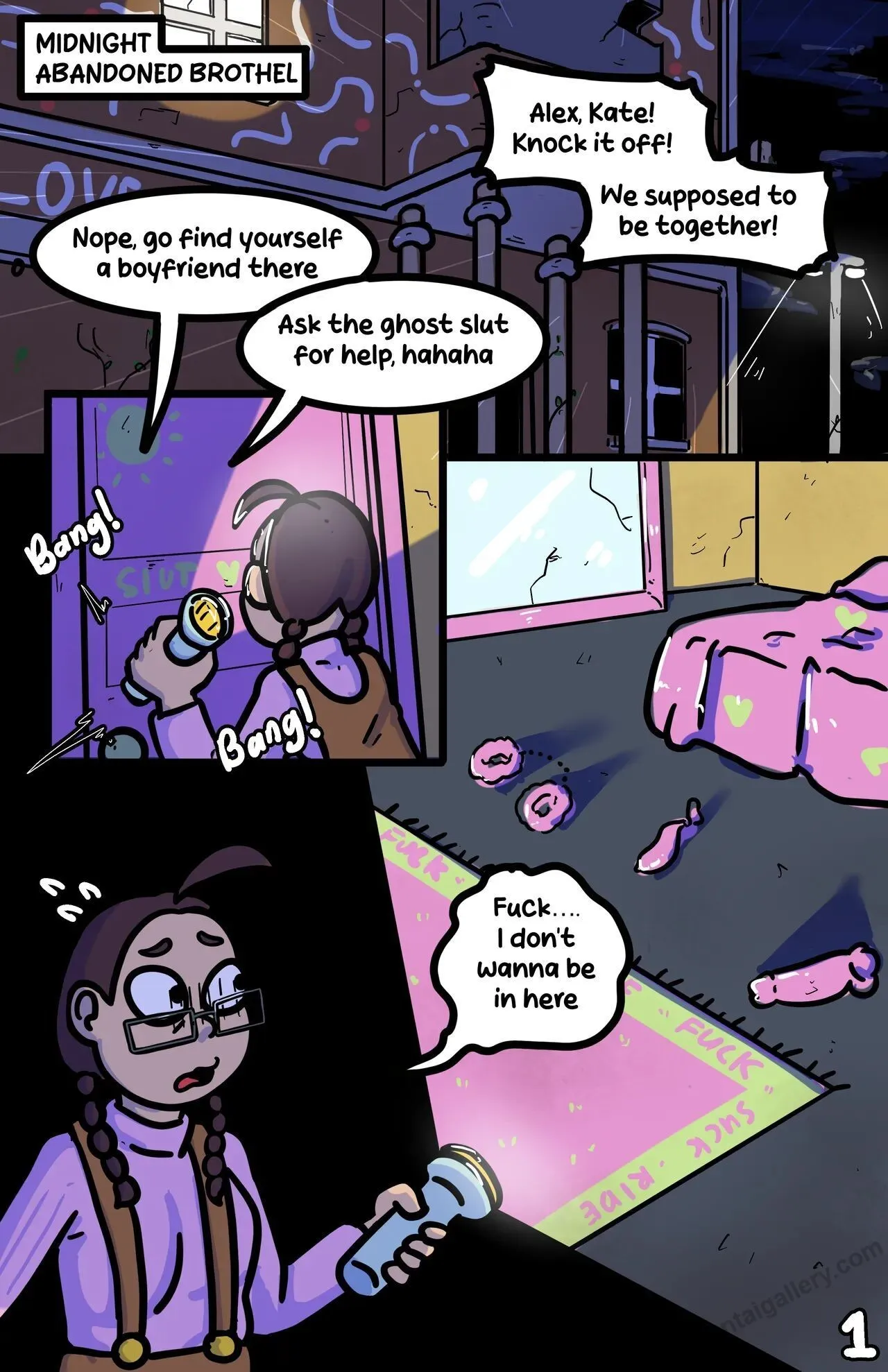 Ghostly Adventure porno comics Cover