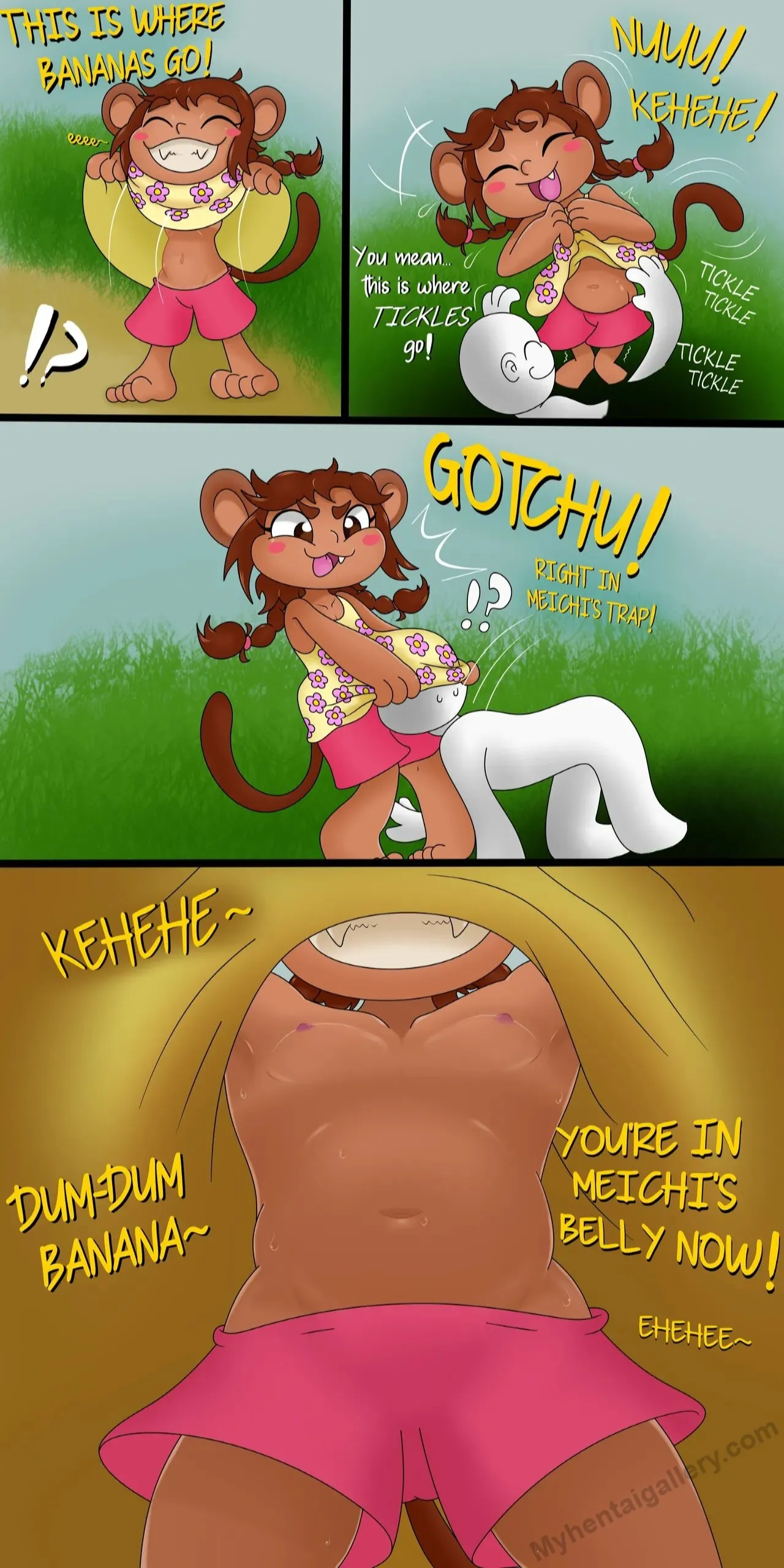 Meichi's Tickle Trap porno comics