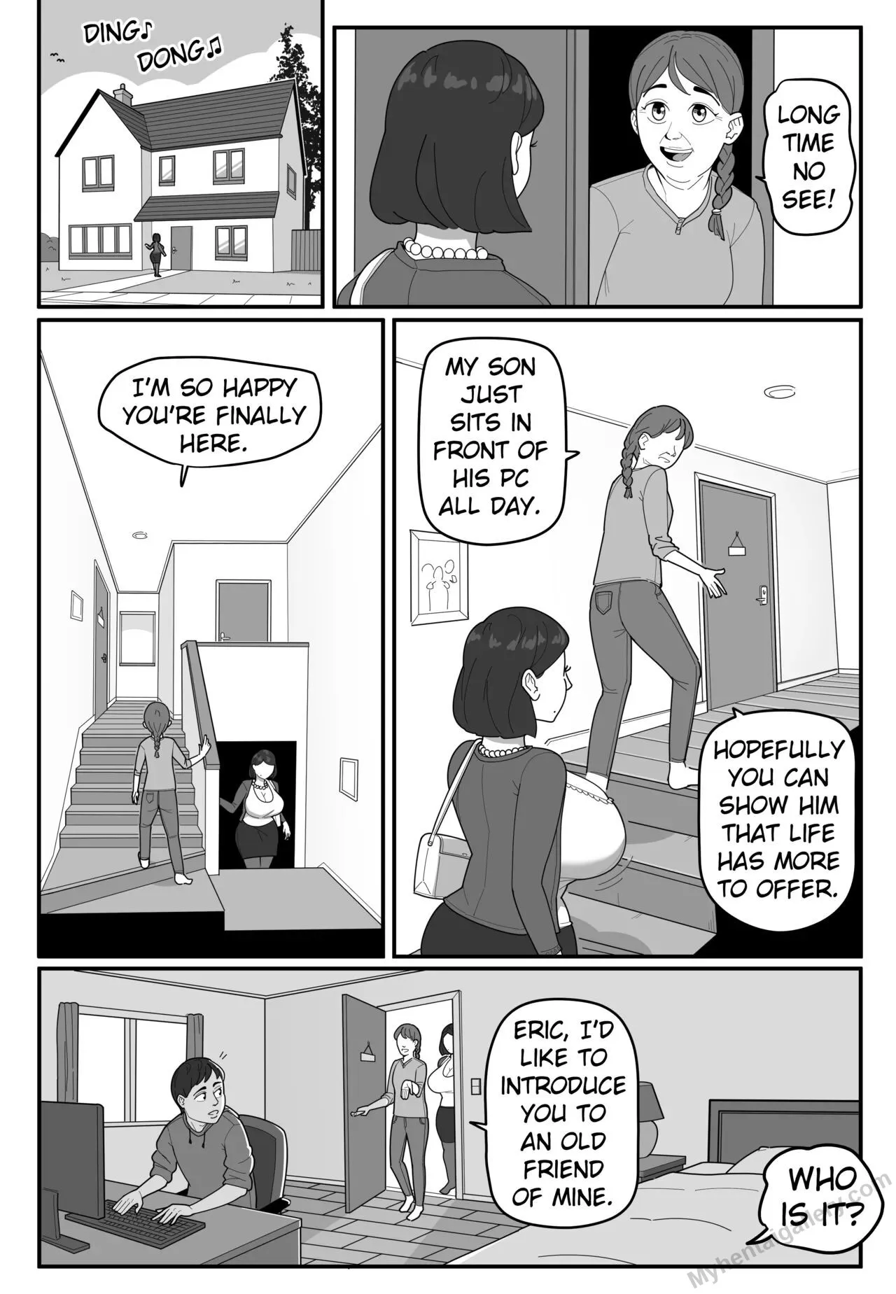 Mom's Friend! porno comics Cover