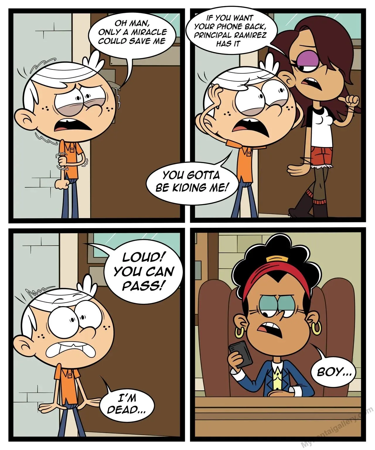 Lincoln x Principal Ramirez porno comics