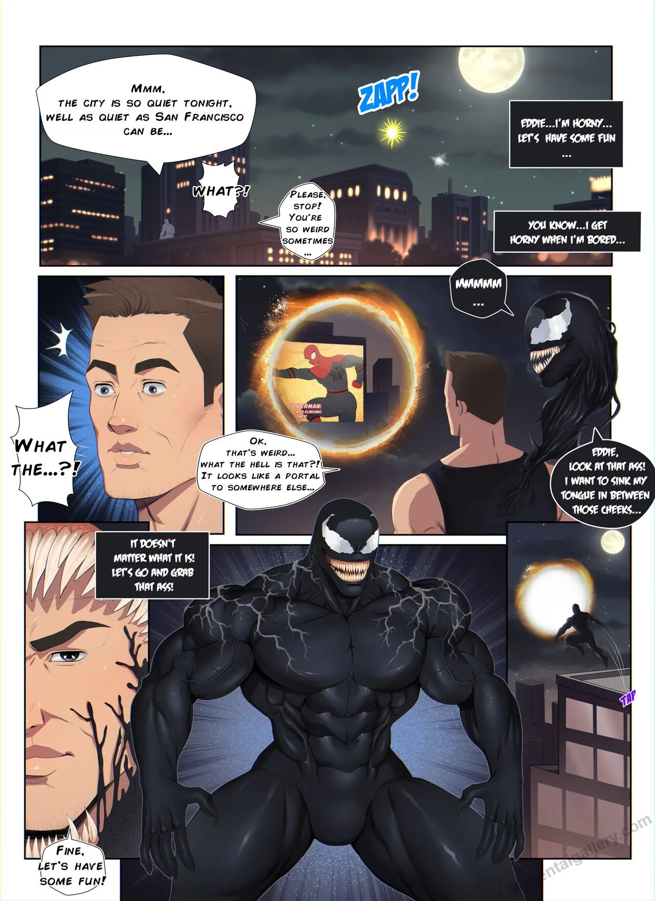 Spider-Man x Venom porno comics Cover
