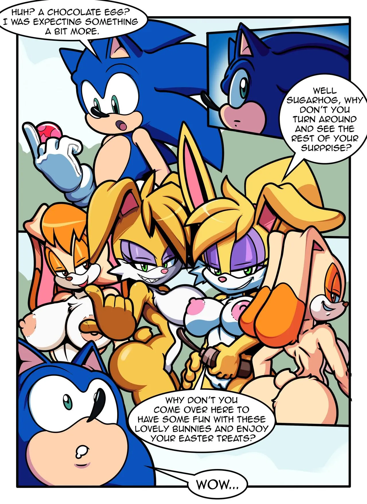 Sonic's Easter Treat porno comics