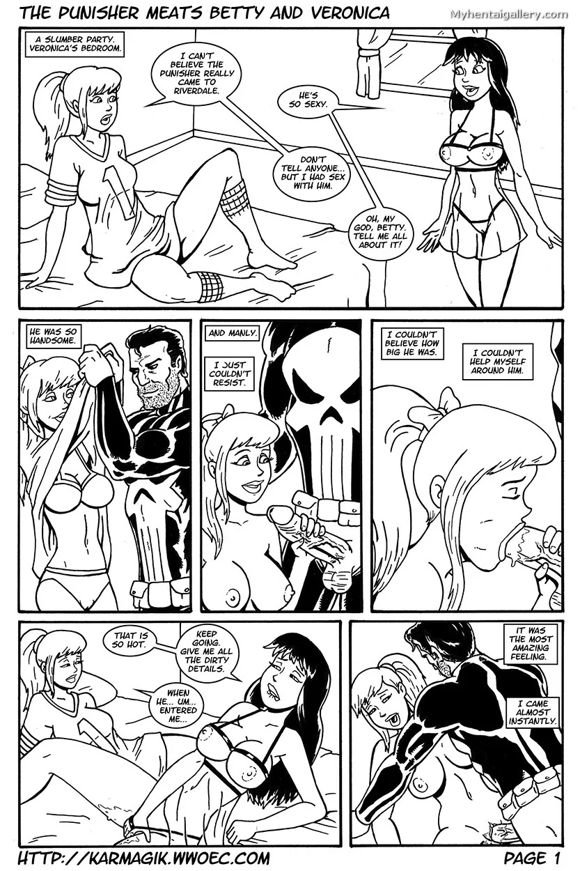 The Punisher Meats Betty And Veronica porno comics