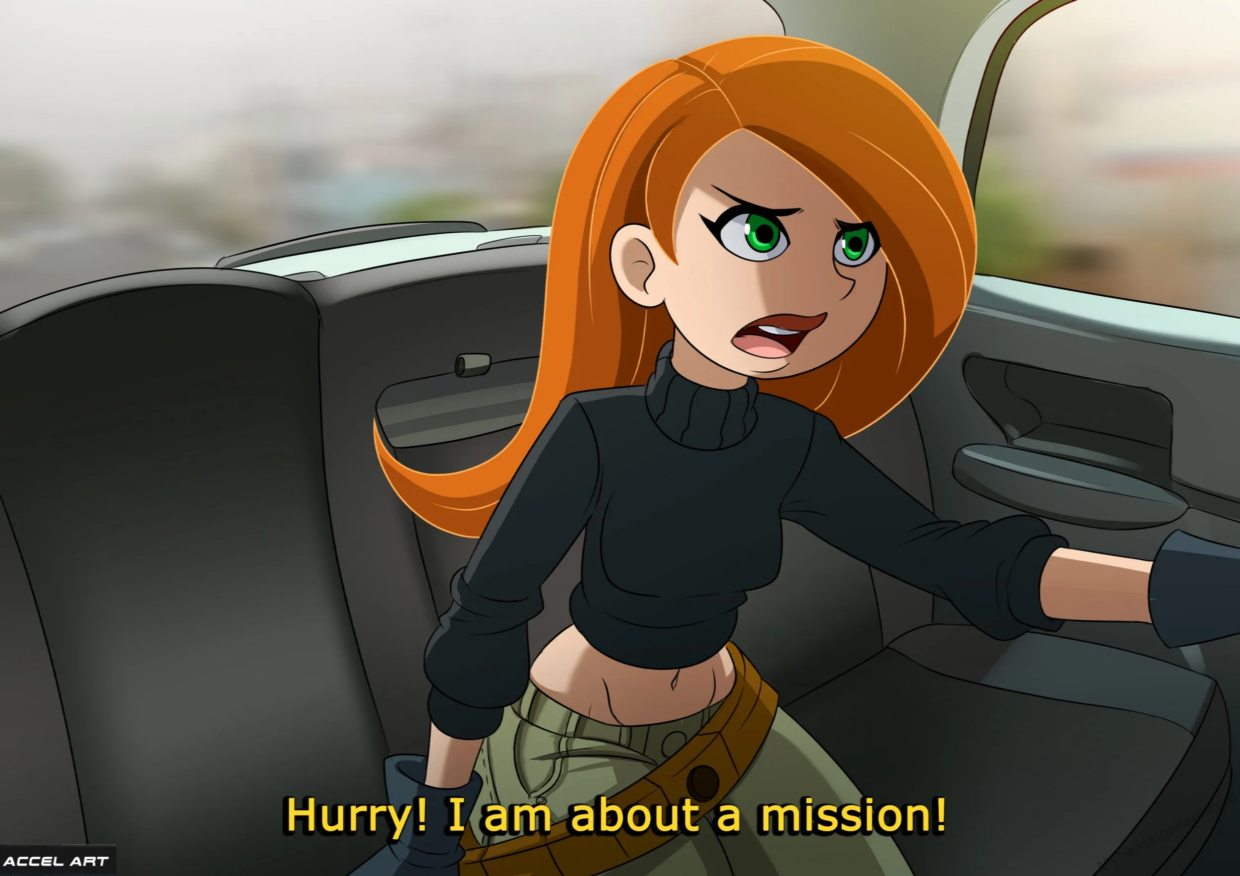 Waifu Taxi - Kim Possible porno comics Cover