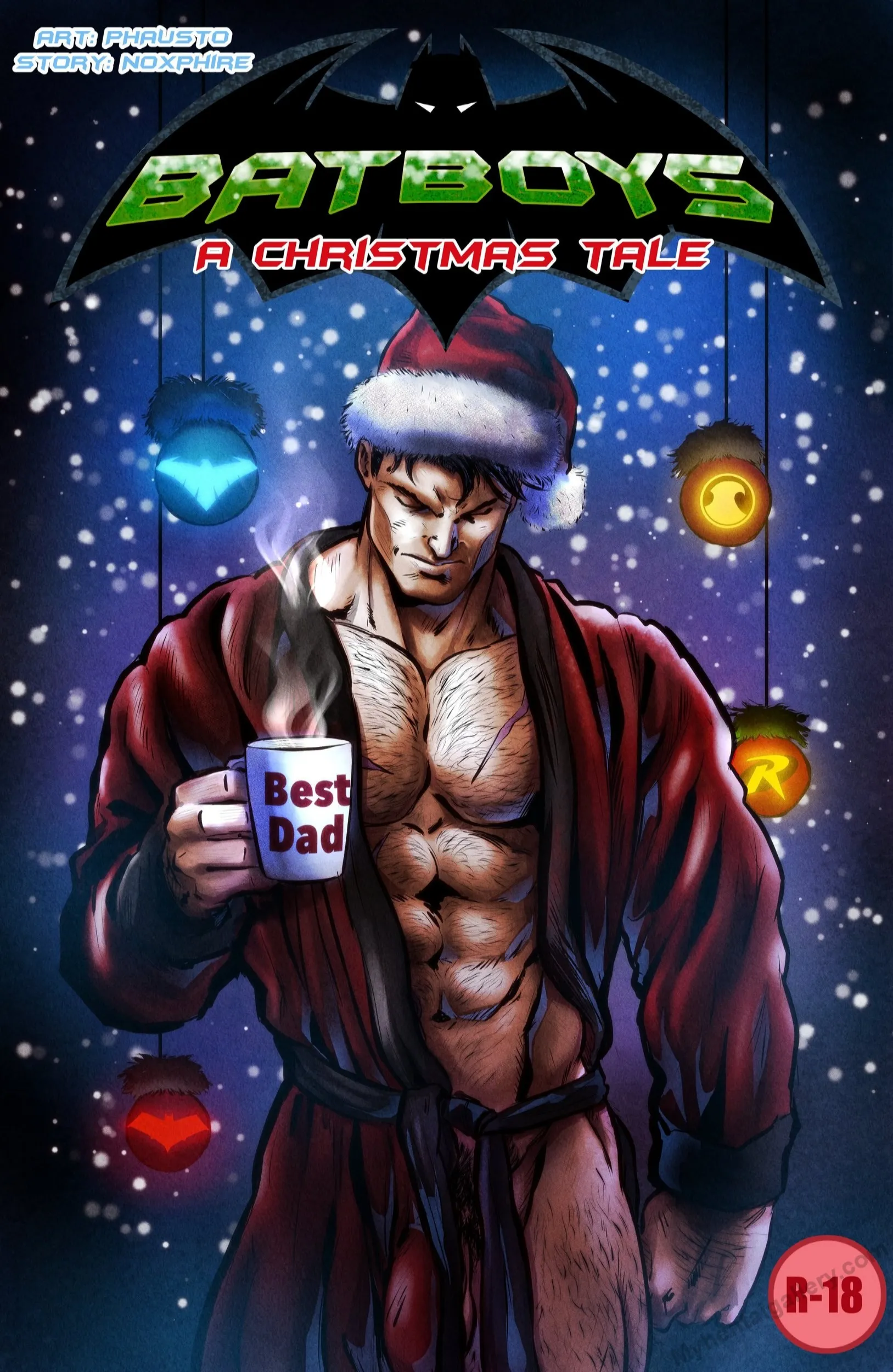 Batboys - A Christmas Tale porno comics Cover