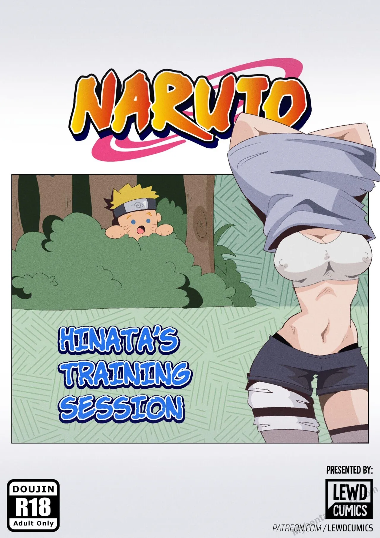 Hinata's Training Session porno comics Cover