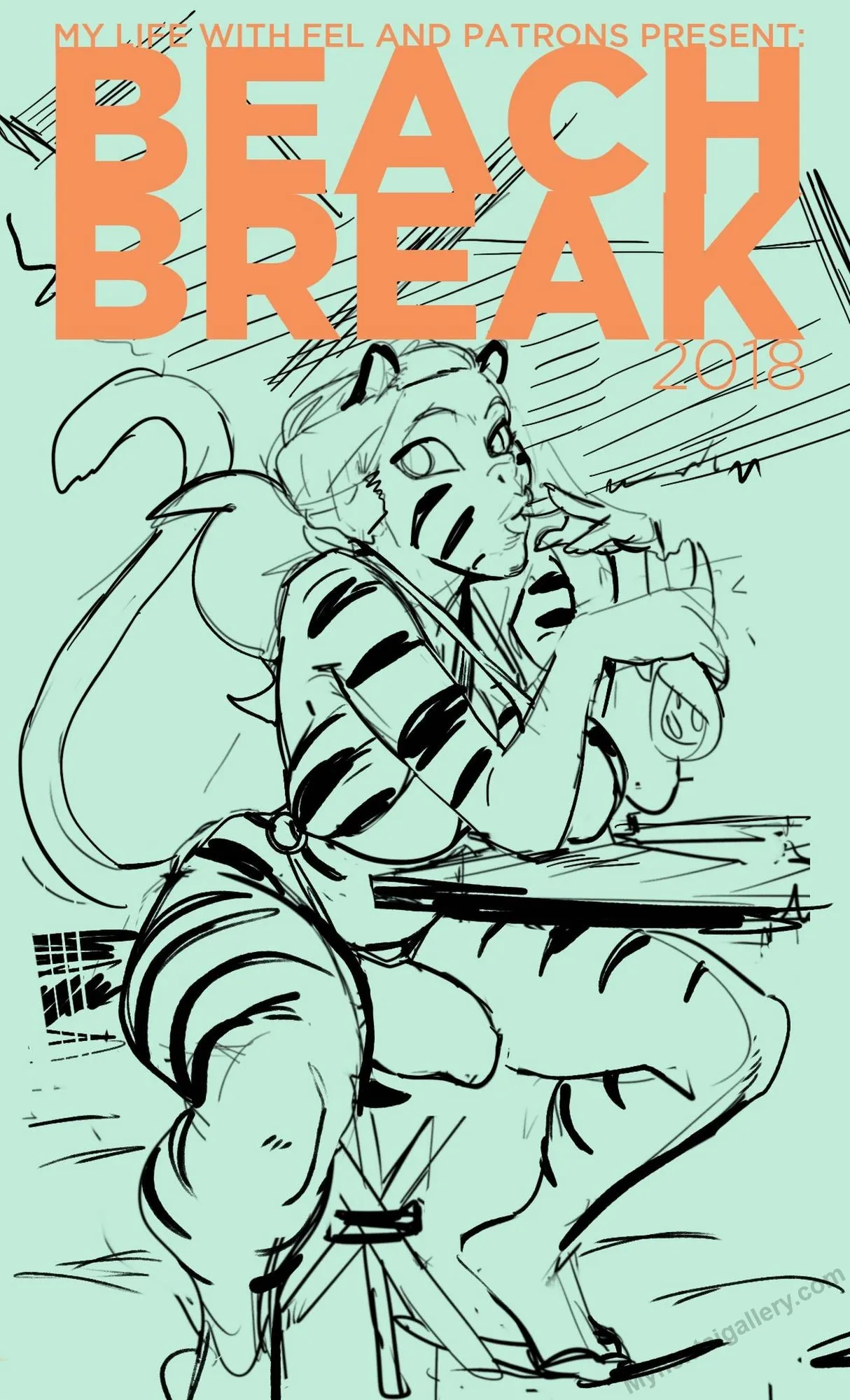 Beach Break porno comics Cover