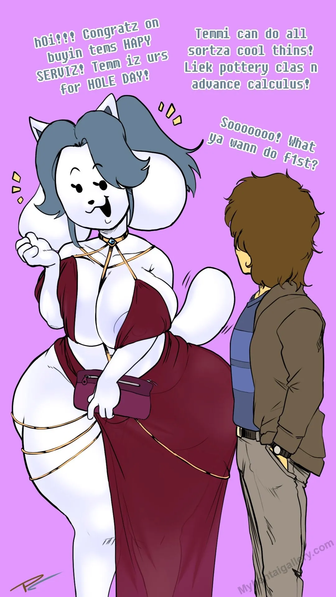 Date With Temmie porno comics Cover