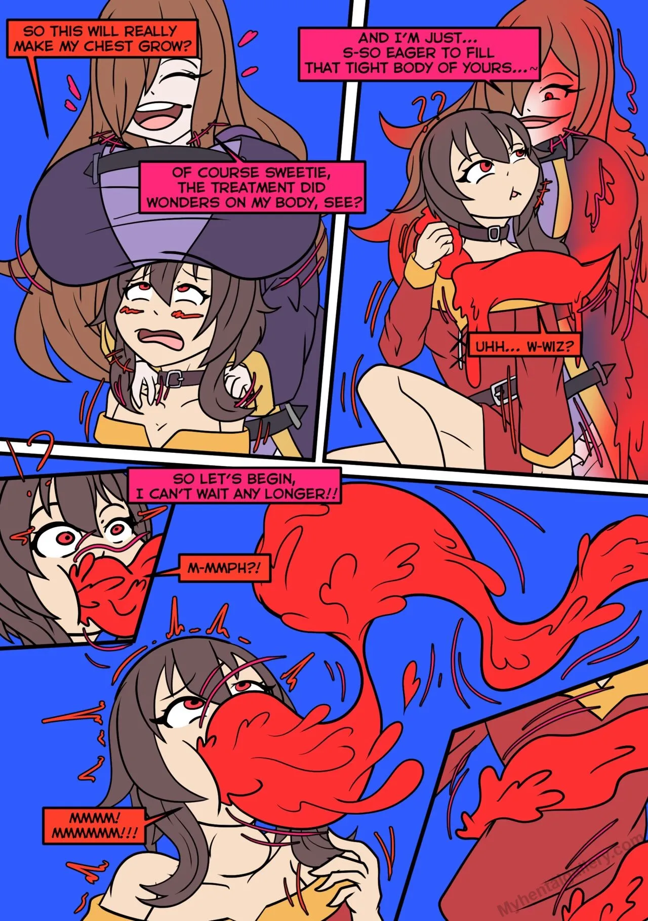 Megumin's Slime Possession porno comics