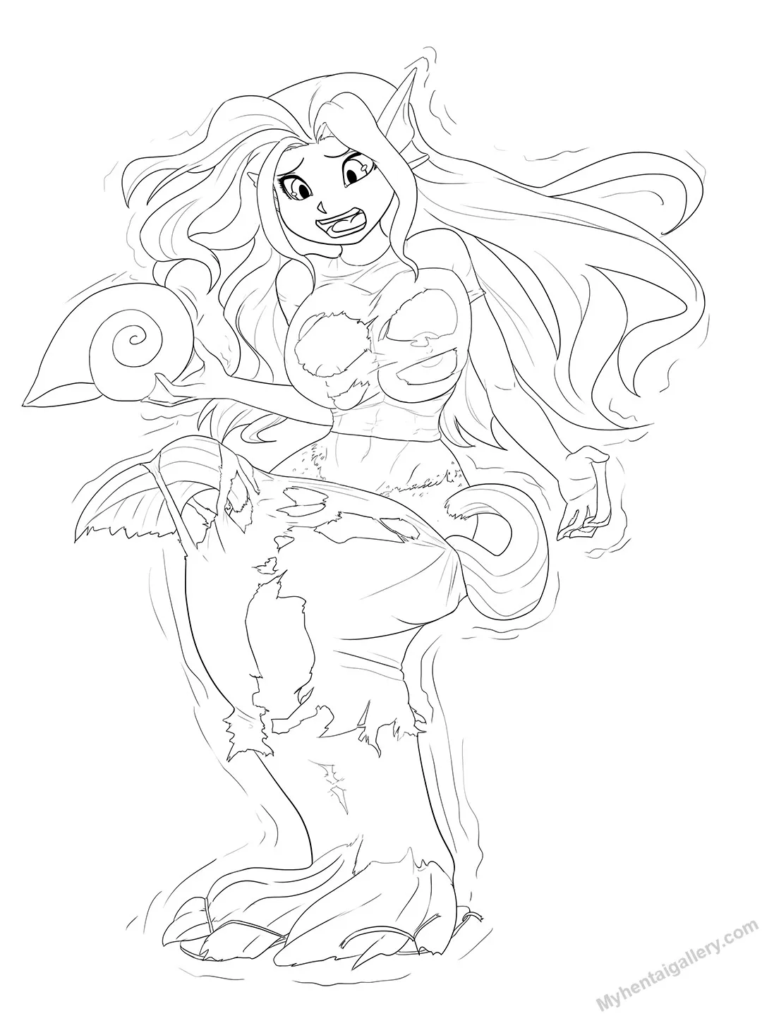 Mermaid TF porno comics