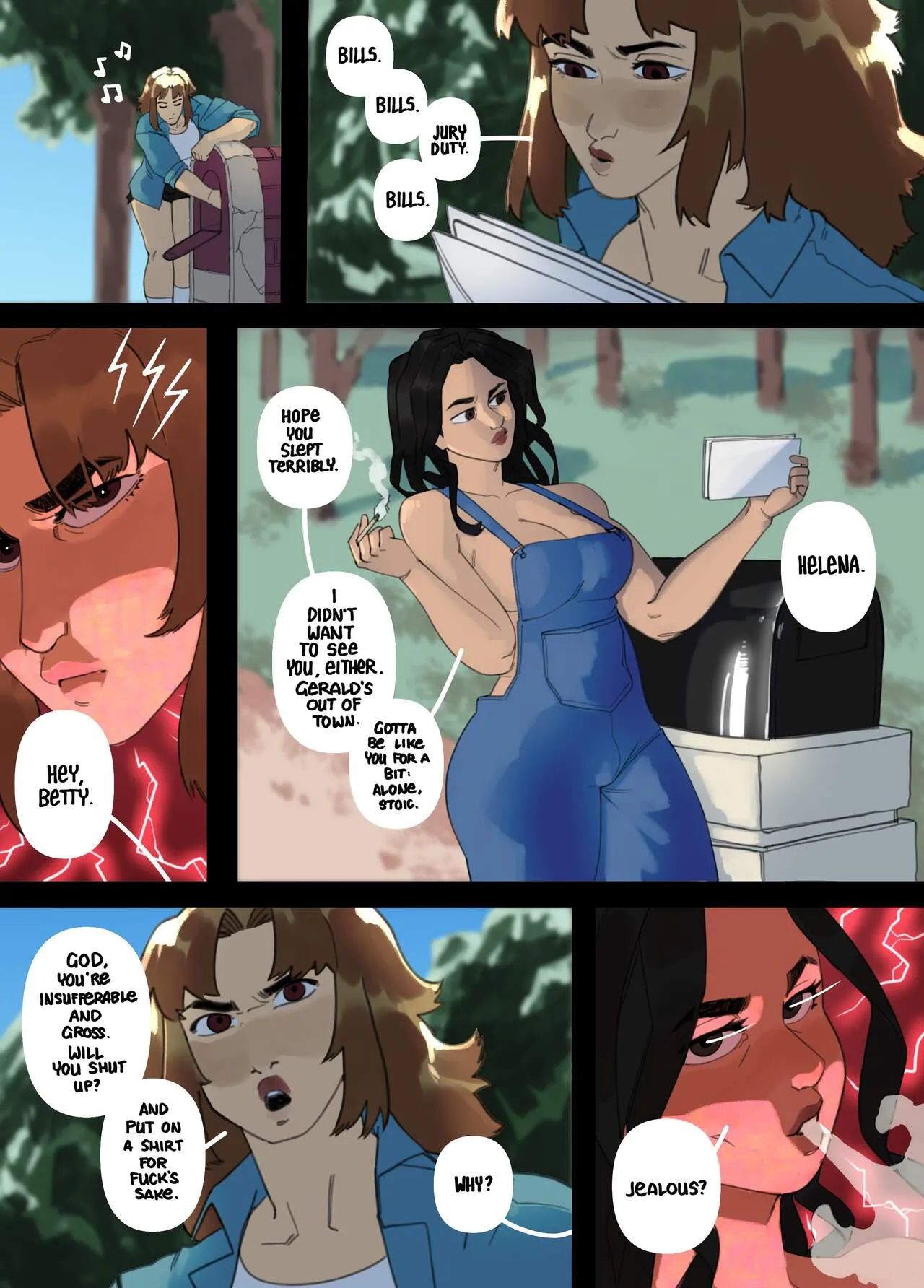Bad Neighbours porno comics Cover