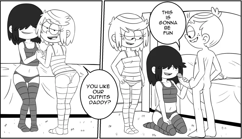 Lincoln x Lucy x Lupa porno comics