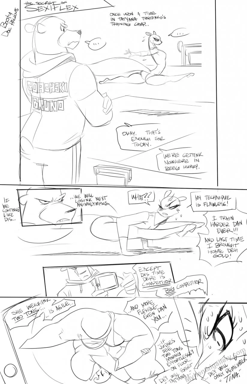 SexiFlex Training porno comics Cover
