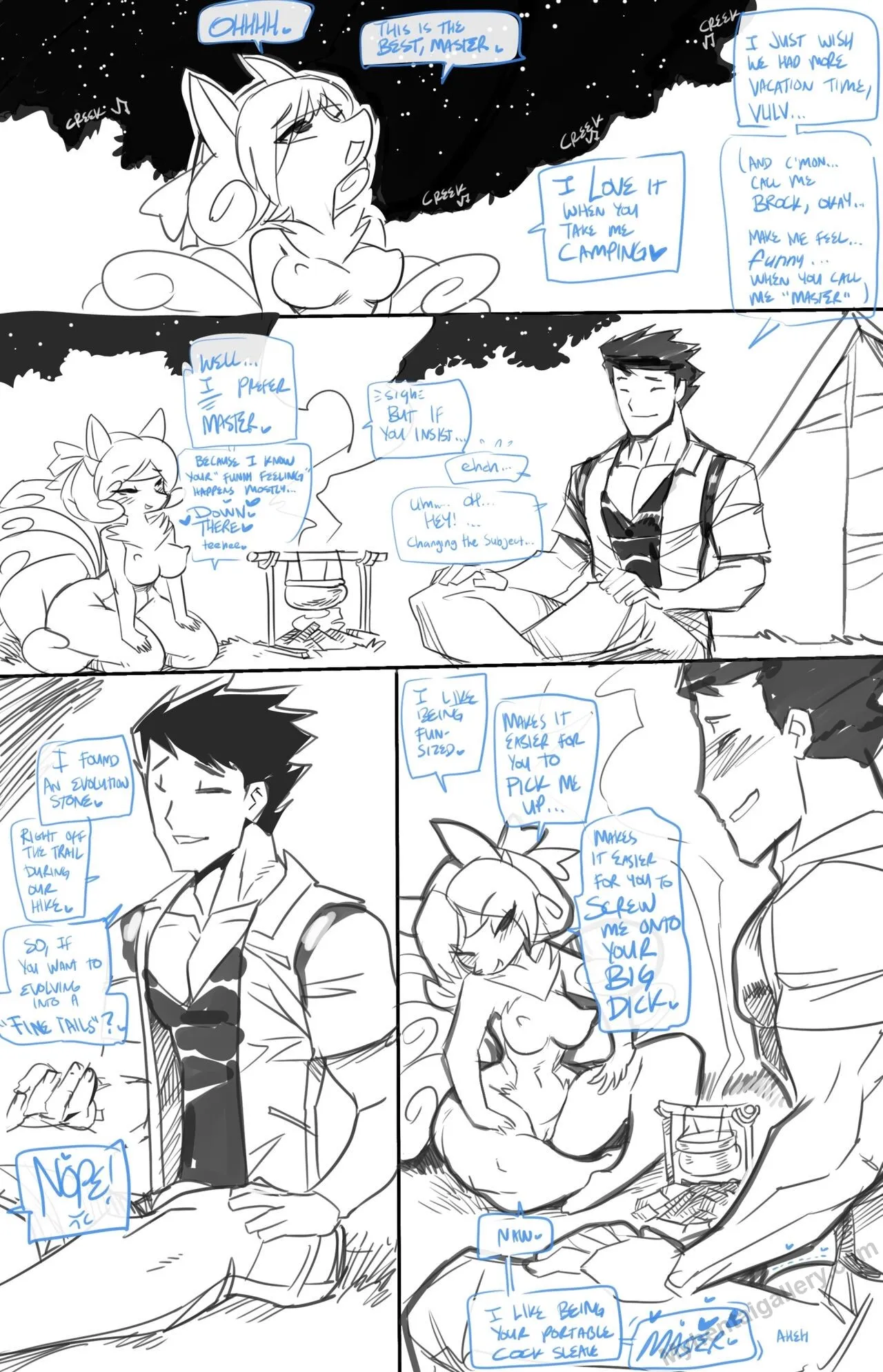 Poguemon - Brock x Vulpix porno comics Cover