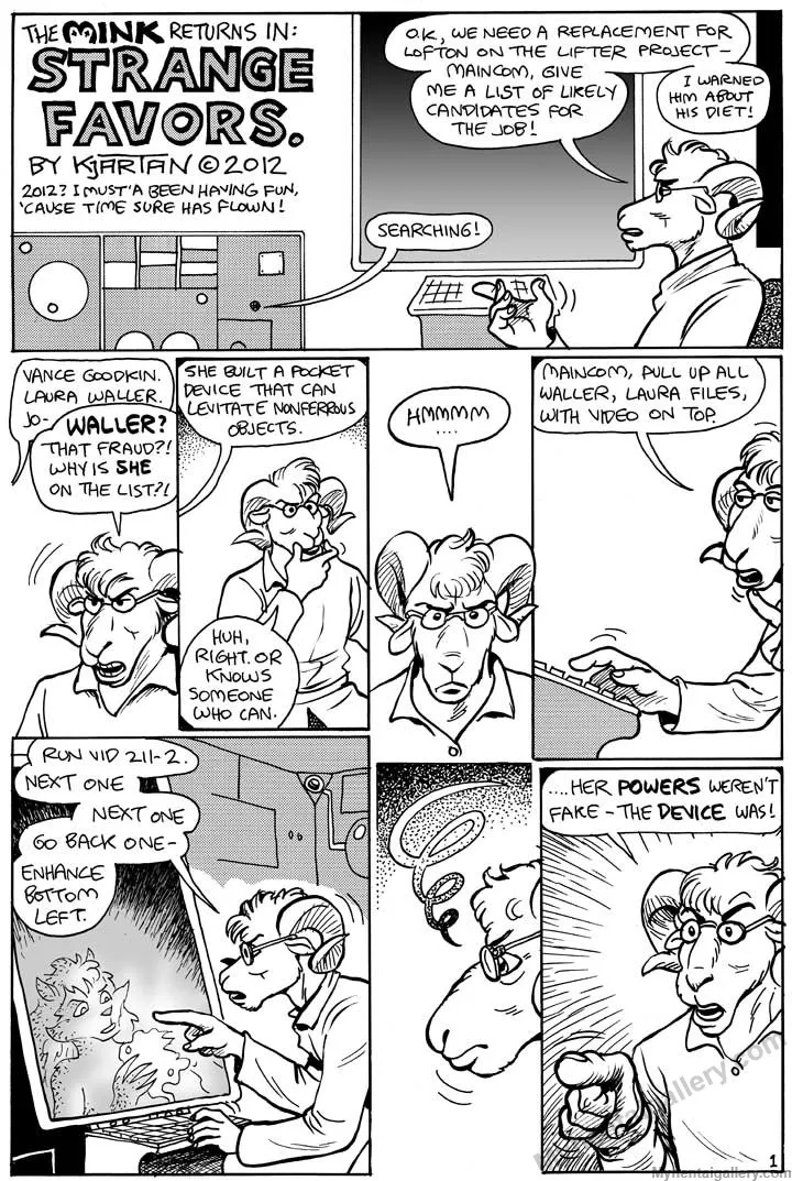 The Mink 20 - Strange Favors porno comics Cover