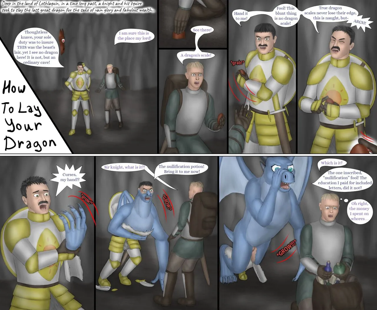 How To Lay Your Dragons porno comics Cover