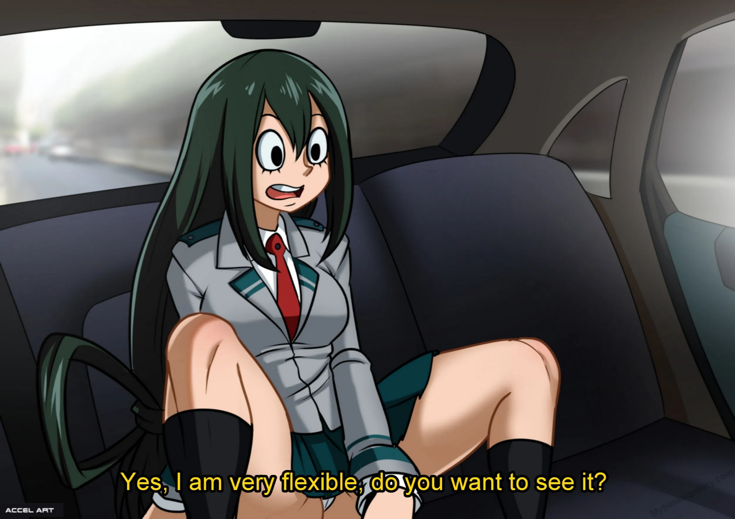 Waifu Taxi - Tsuyu Asui porno comics Cover