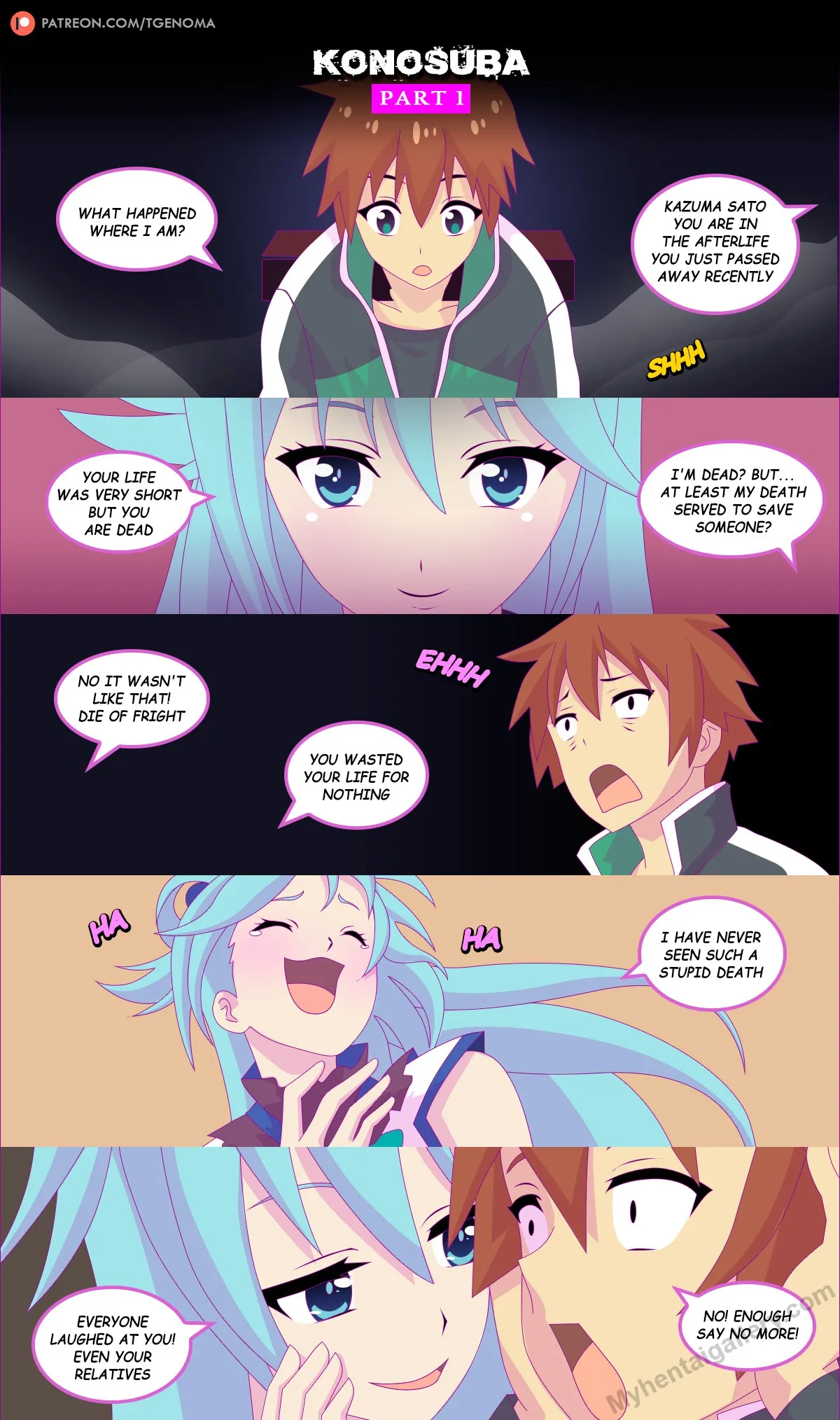 Konosuba! porno comics Cover