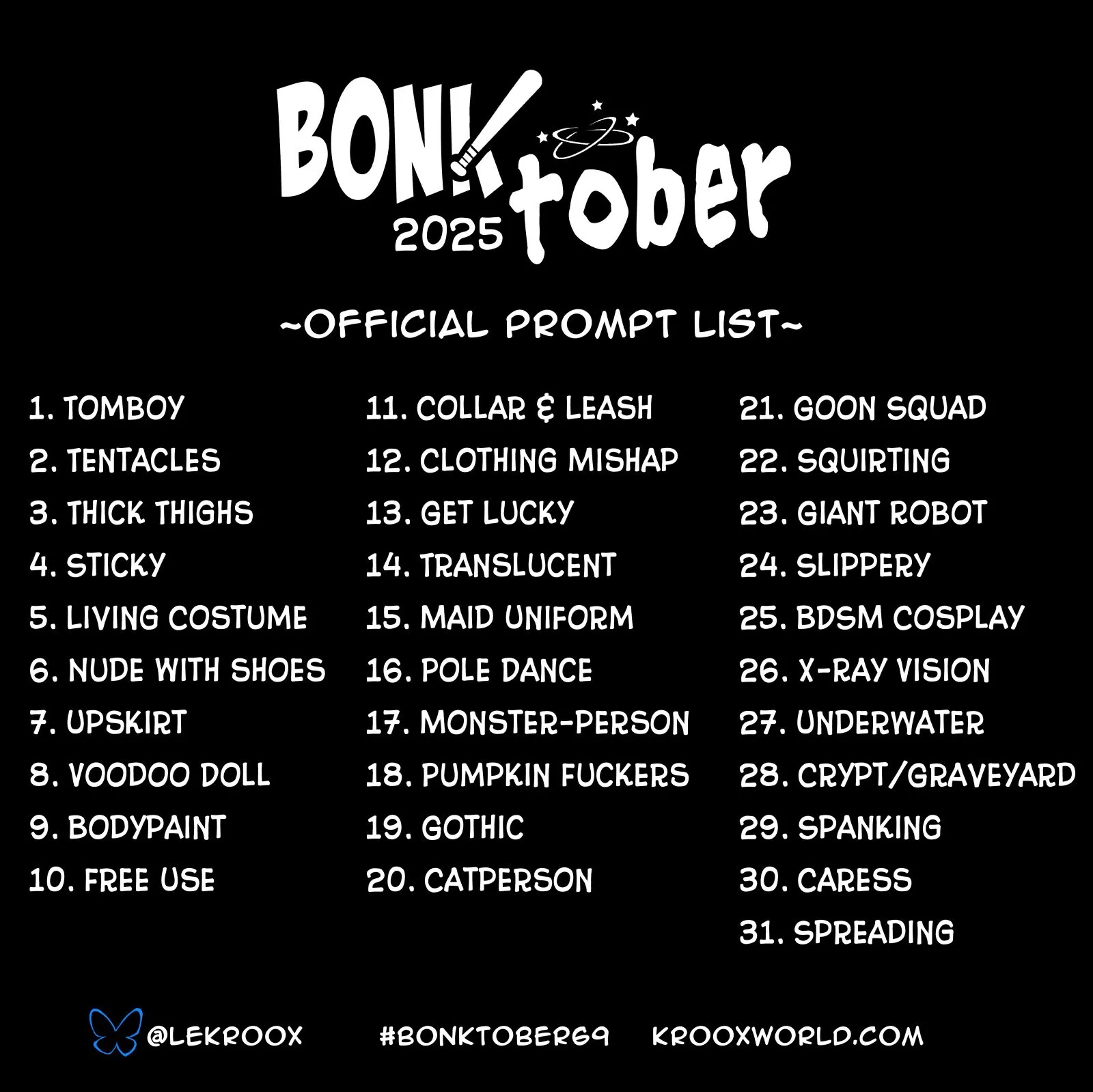 Spicymancer's Bonktober 2025 porno comics Cover