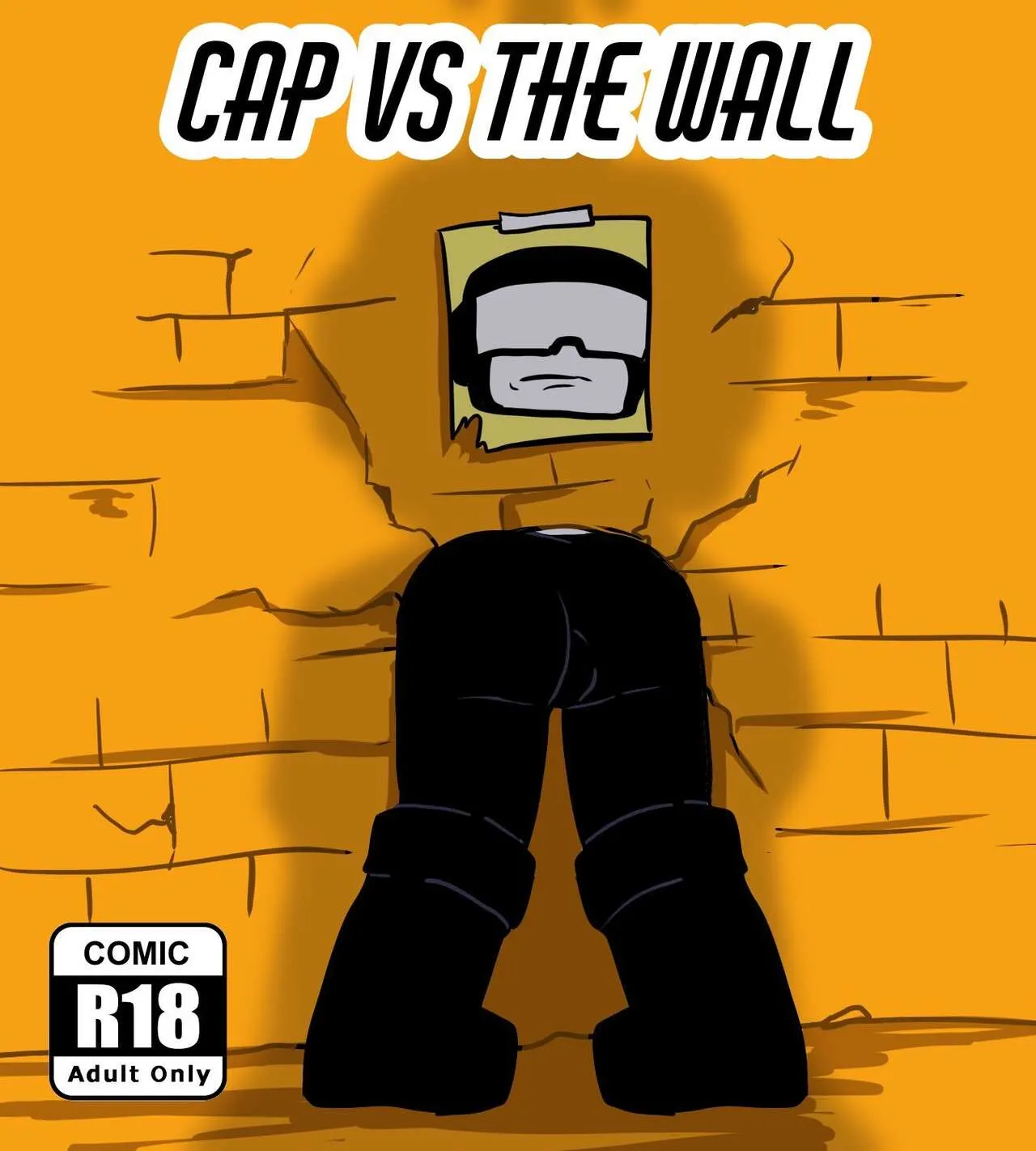 Cap Vs The Wall porno comics Cover