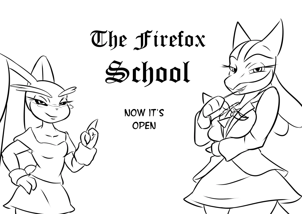 Firefox School porno comics Cover
