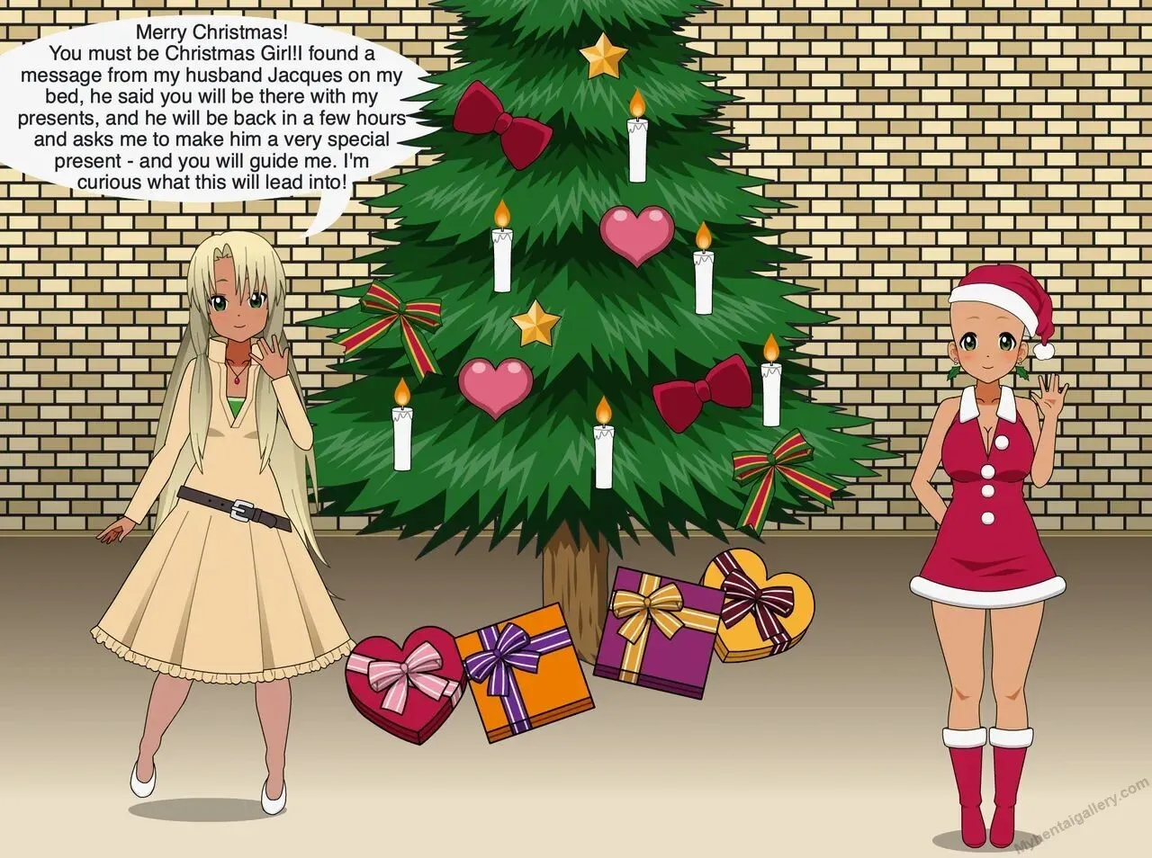 Christmas Girl Celebrates Christmas - Merry Christmas 1 porno comics Cover