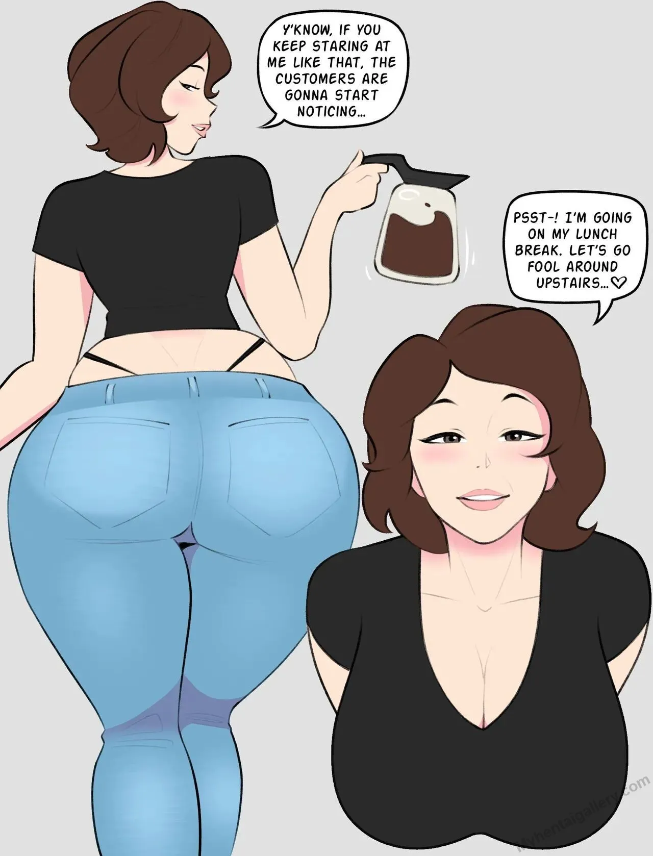Aunt Cass's Lunch Break porno comics Cover