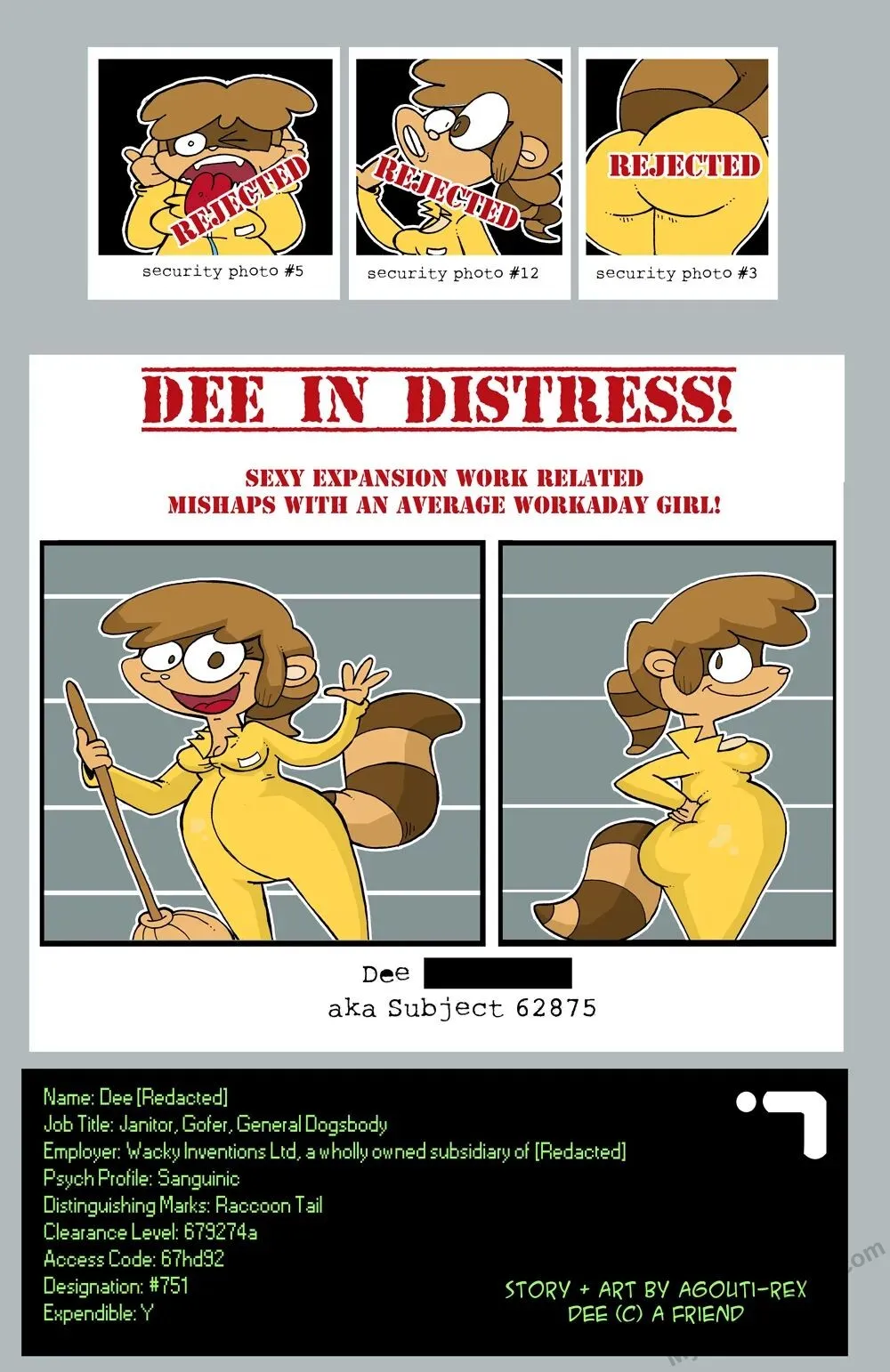 Dee In Distress porno comics Cover