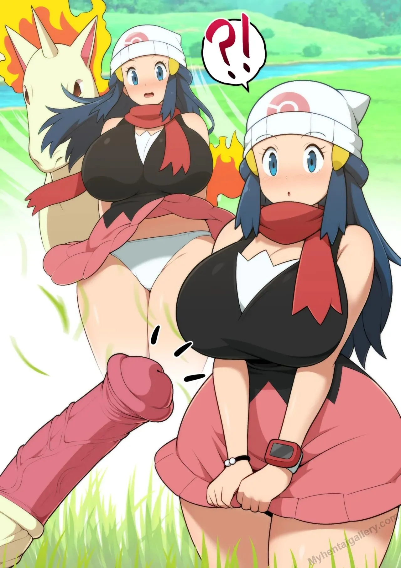 Rapidash x Dawn porno comics Cover
