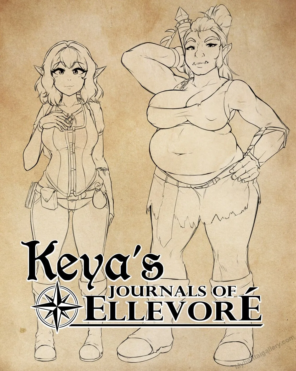 Keya's Journals Of Ellevore porno comics Cover
