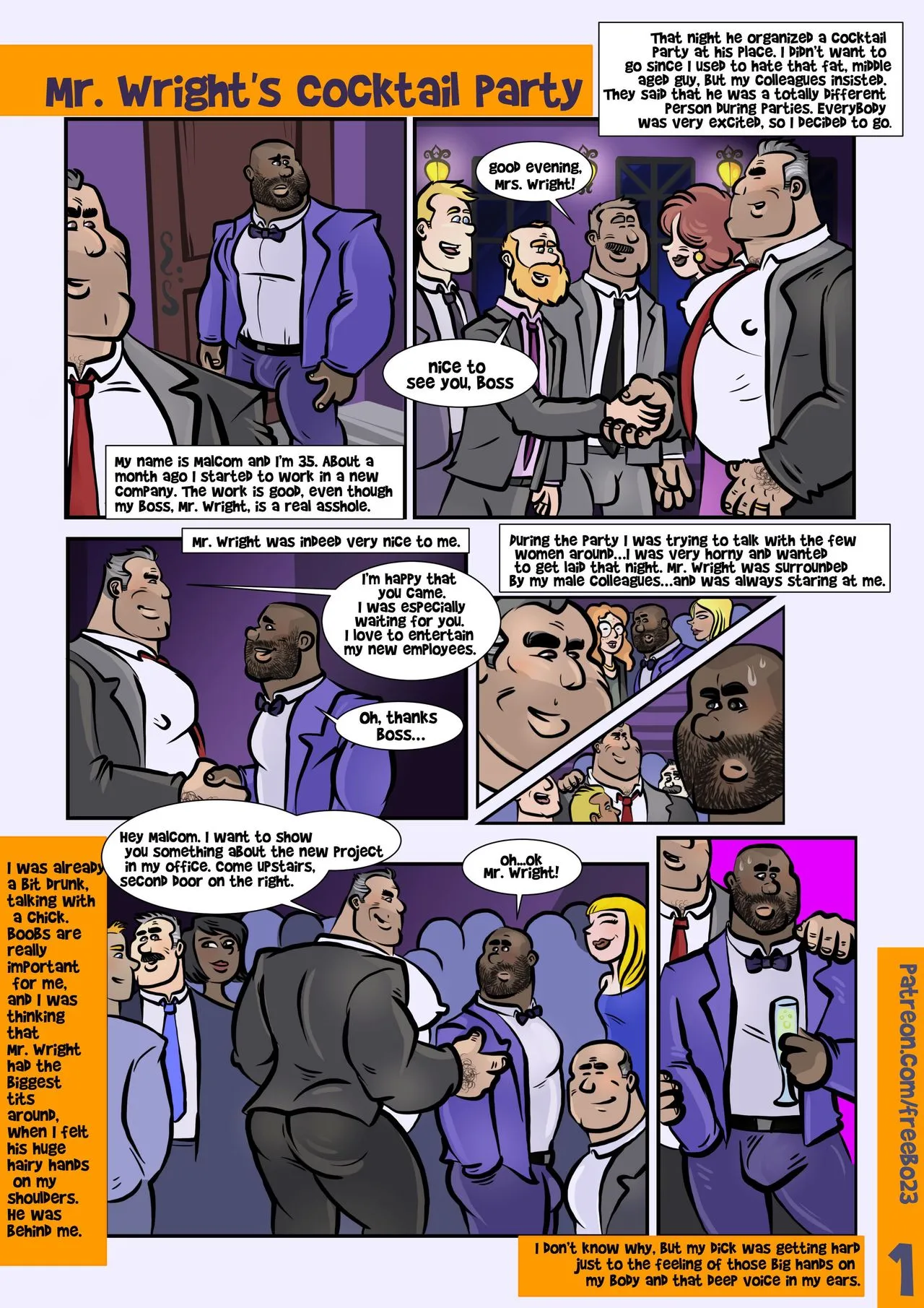Mr Wright's Cocktail Party porno comics Cover