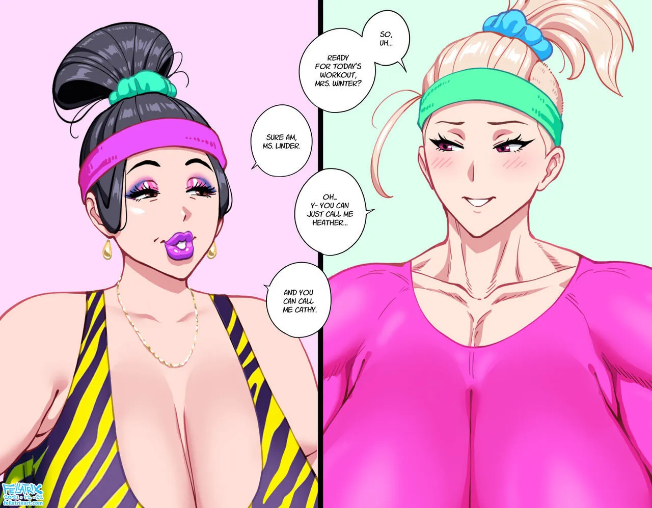 Catherine & Heather - Amazon Squats porno comics