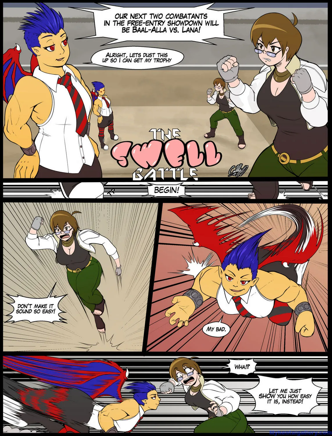 Swell Battle porno comics