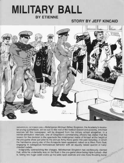 Military Ball porno comics