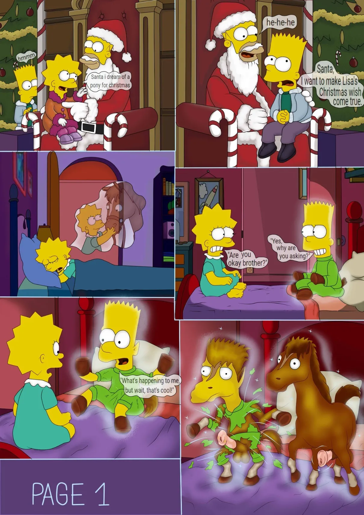 Lisa's Wish porno comics Cover