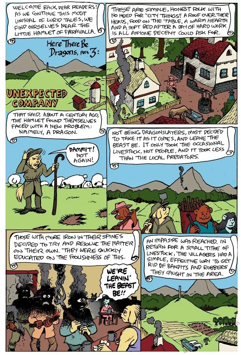 Here There Be Dragons 3 - Unexpected Company (Colored) porno comics Cover