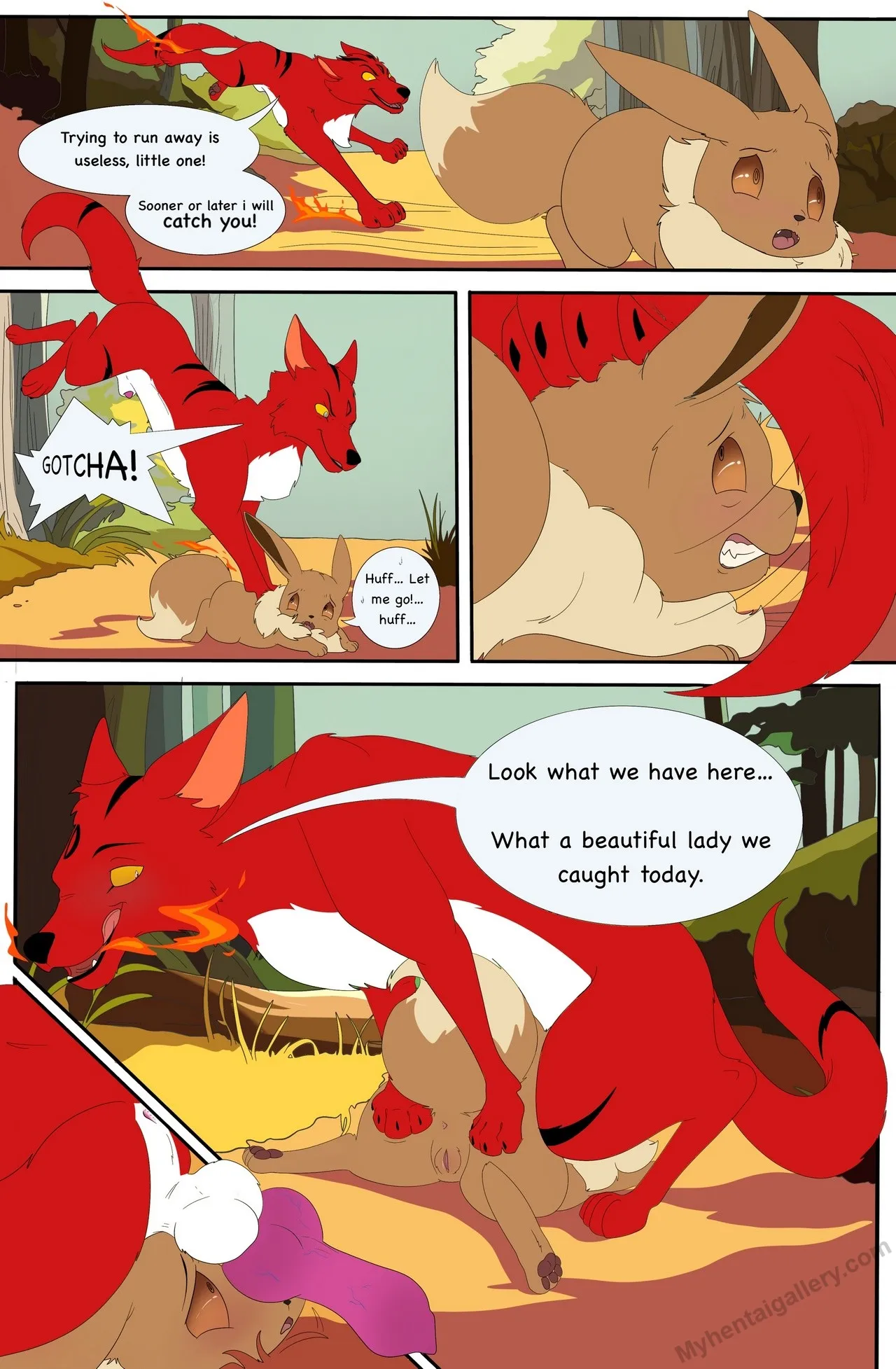 Redwolf Hunt porno comics Cover