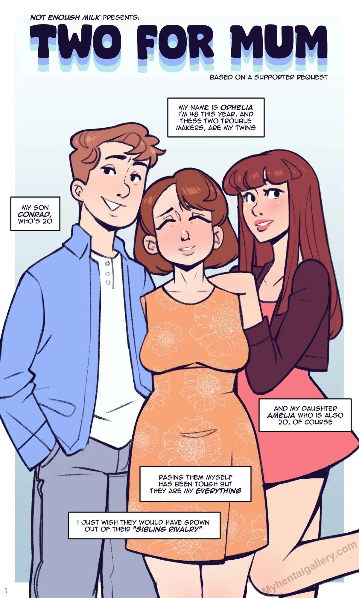 Two For Mum porno comics Cover