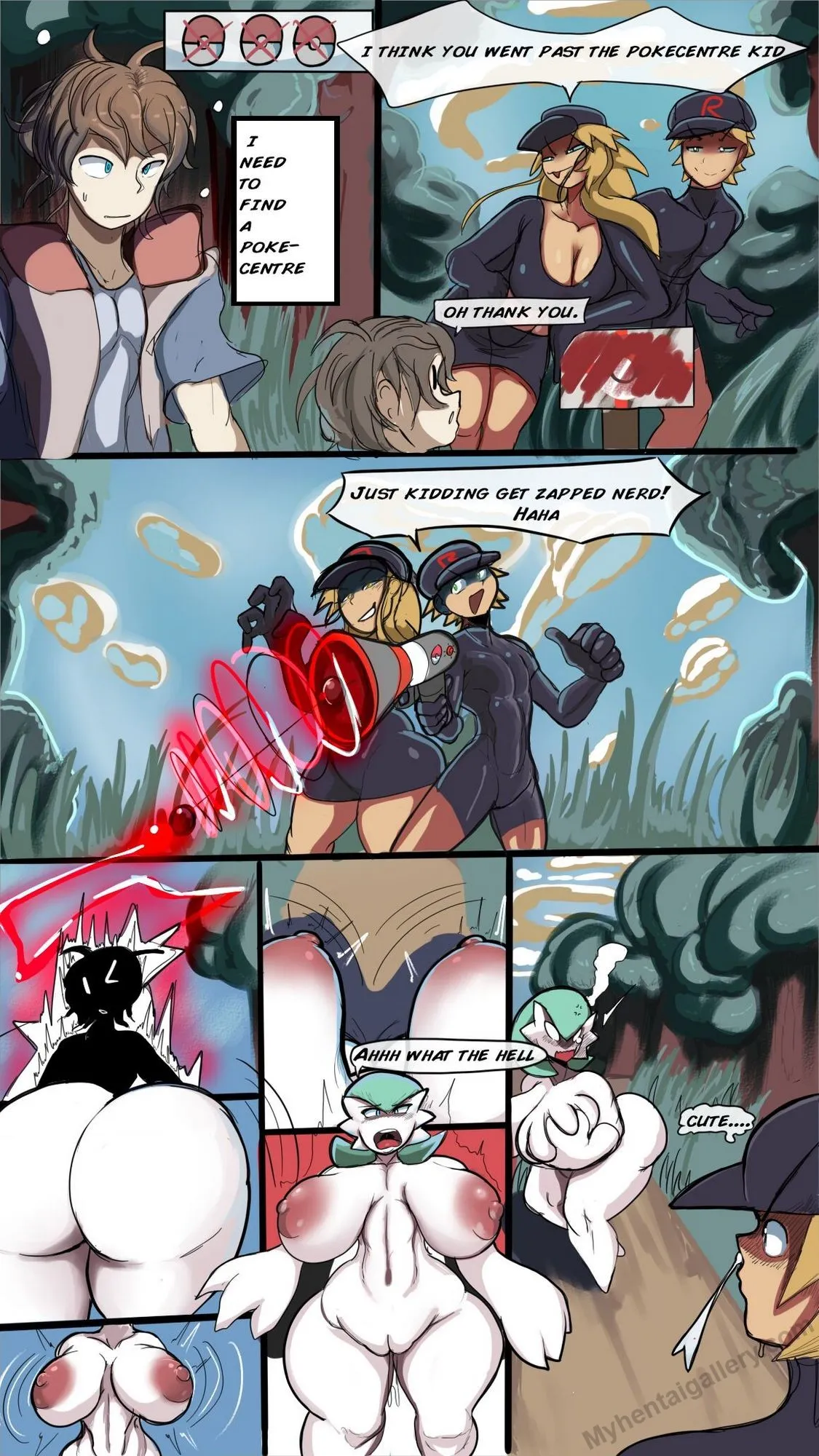 Team Rocket's Gardevoir Indoctrination Program porno comics